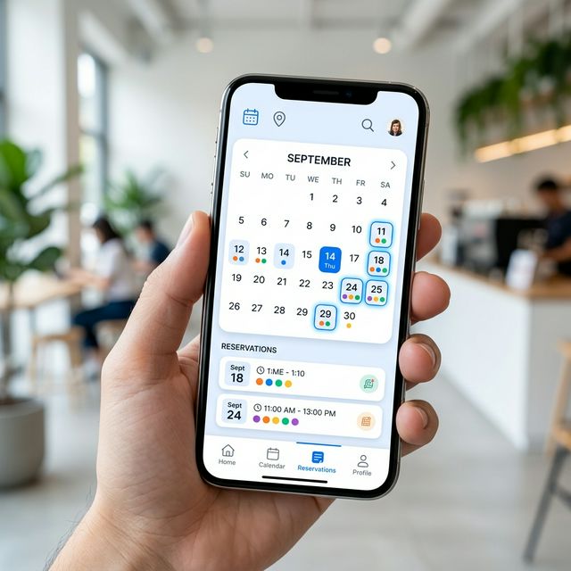 Panel de control reservas